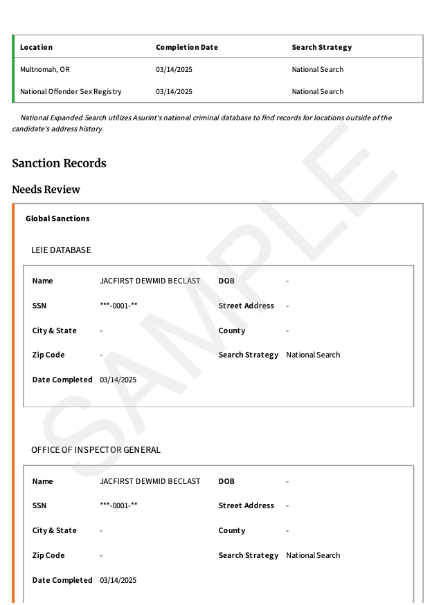 A Guide to Reading TransUnion's Criminal Background Check
