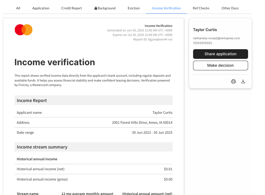 A Guide to Requesting an Income Verification Report
