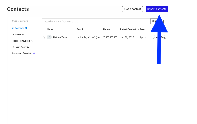 Add and manage contacts