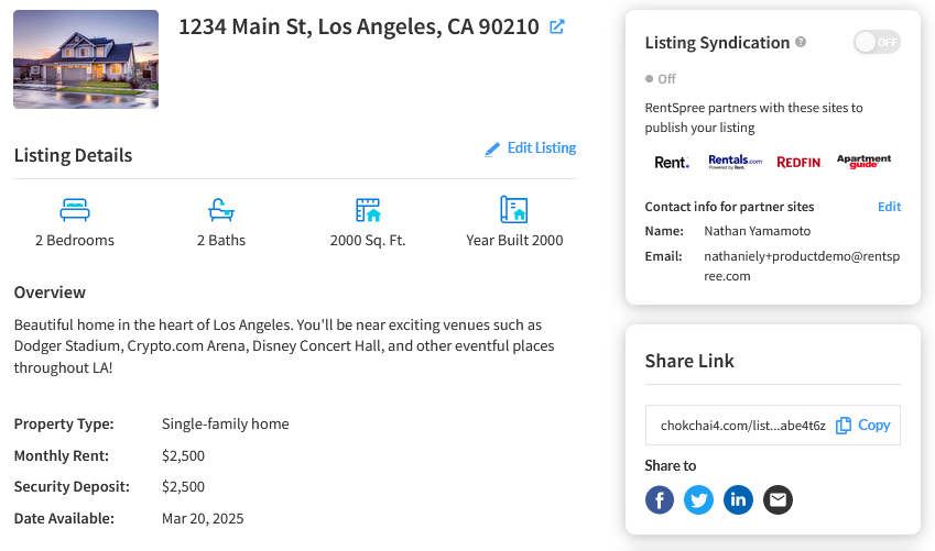 Intro to Using RentSpree's Listing Pages