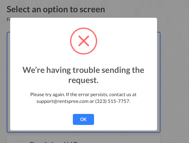 cannot send request